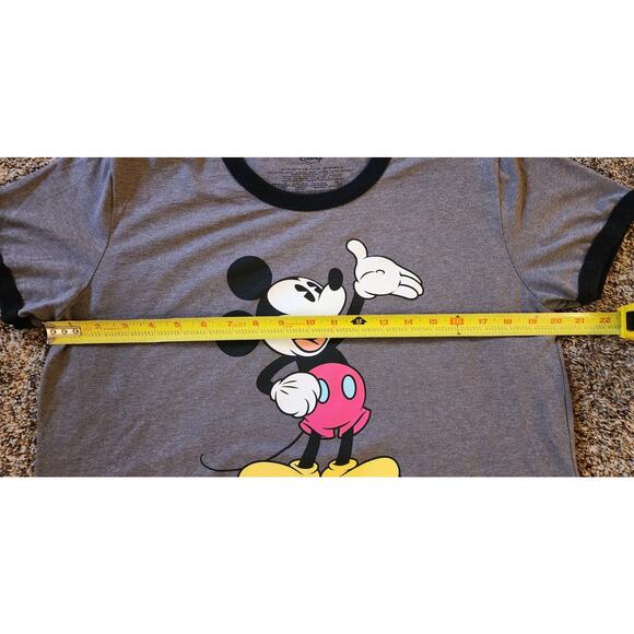 Mickey Mouse Women's Rainbow Ringer Tshirt Size Large NWOT - Picture 5 of 5